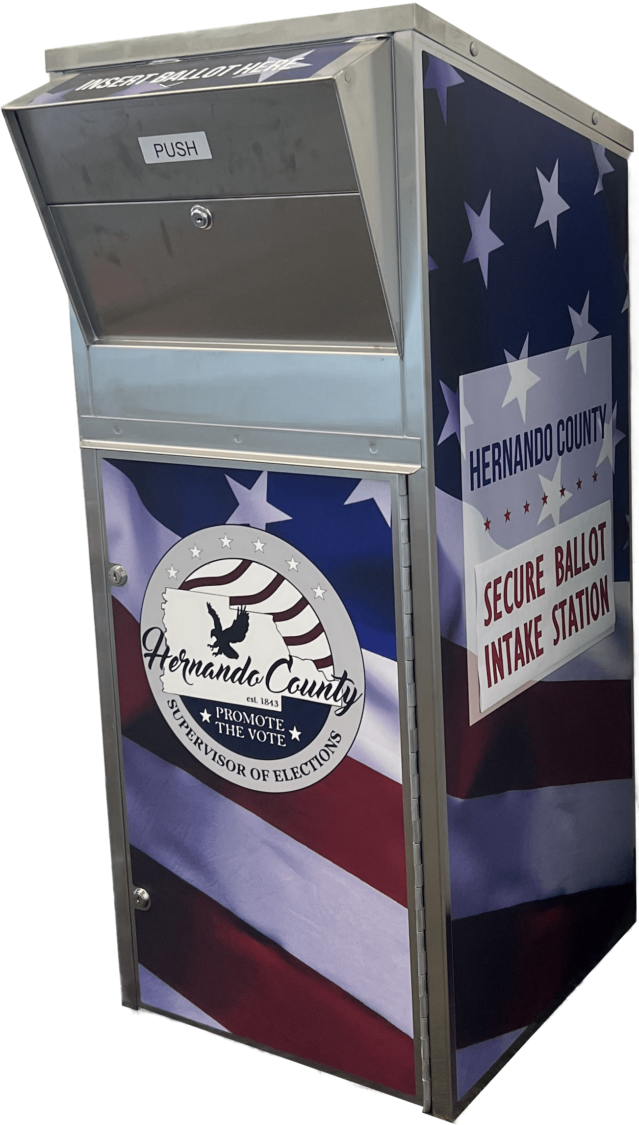 a secure ballot intake station